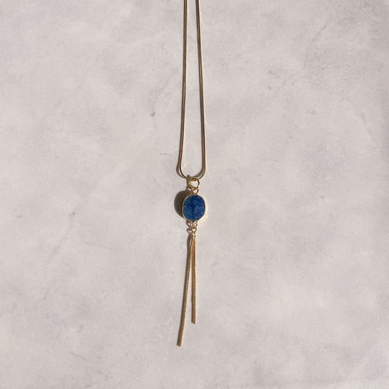 Antique Lapis Lazuli Long Necklace