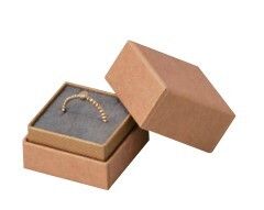 Inlaid paper box for rings, pierced earrings and pendants, square S size, 20 pieces AR-REP233