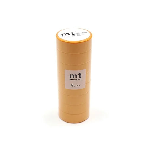 mt Masking Tape 8P – Sunflower Yellow (8 rolls), 15mm×7m