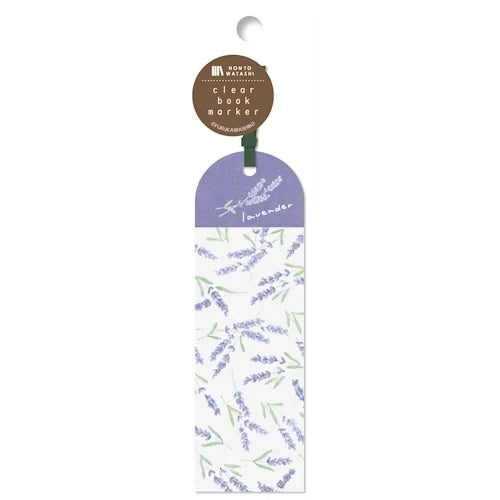 Furukawa Shiko Clear Bookmark – All-Over Lavender
