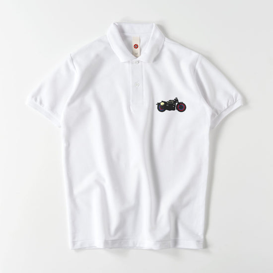 Cafe Racer embroidered polo shirt