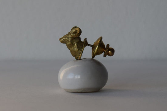 Brass Tie Clip: Sheep