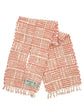 100% Organic cotton handwoven scarf _ WALL / peach ♭122