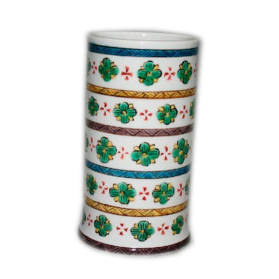 [Eisyou] Writing tube with checkered floral design