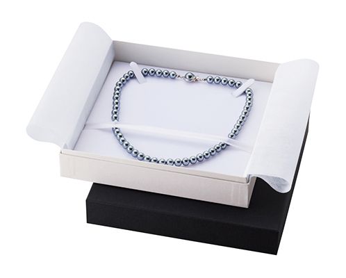 Paper Box for Omega Necklace and Choker, Deep Box Type with Necklace Mount, 10 pcs AR-N208