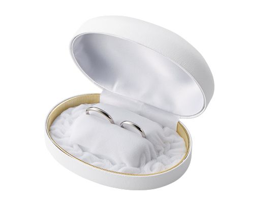 Case for wedding rings, oval shaped case for pair rings, 12 pieces AR-RB250