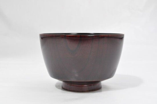 Yamanaka-nuri Kasho-an original product: Zelkova 3.7 Soup Bowl, Wood, Lu-uchi Black SO-0544