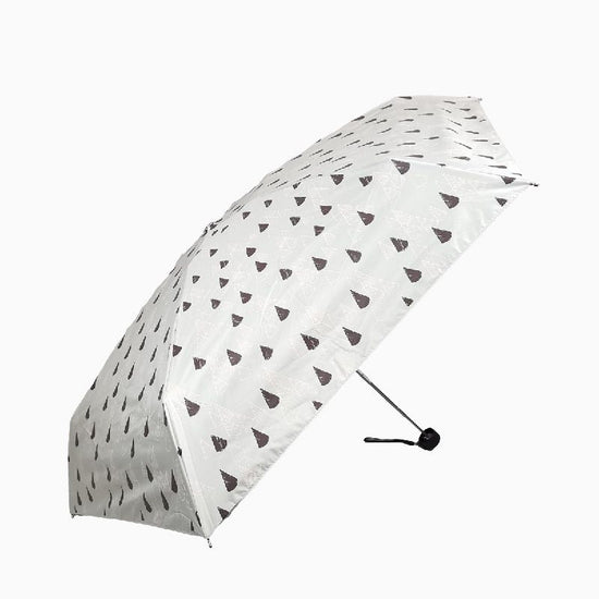 Pocket Brella Ultra-Small 5-Stage Micro Teepee Print Umbrella with Black Coated Lining