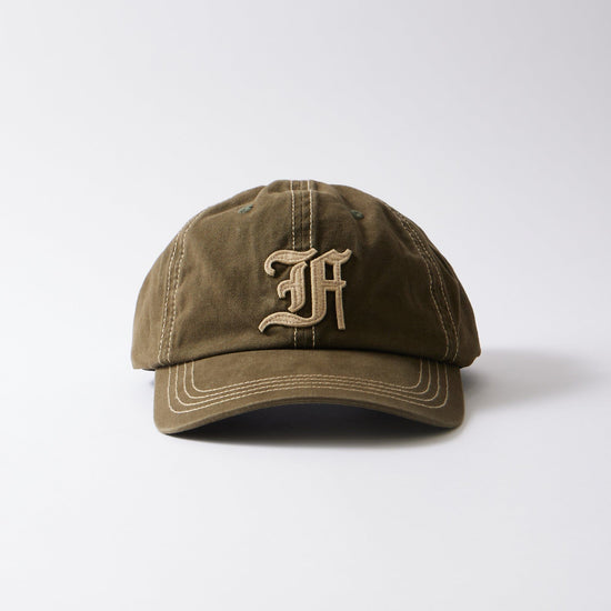 FELCO NEW SHAPE STONE WASHED TWILL BB CAP W/OLD FONT "F" FELT WAPPEN - 2024SS NEW 7 COLORS