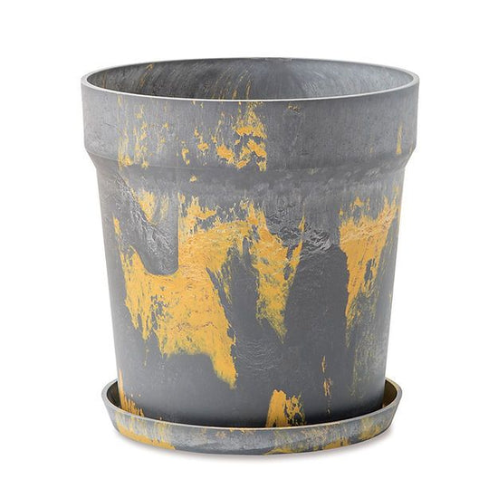 81053 [PLUS THE GREEN] Urban plant pot, sesame/lemon