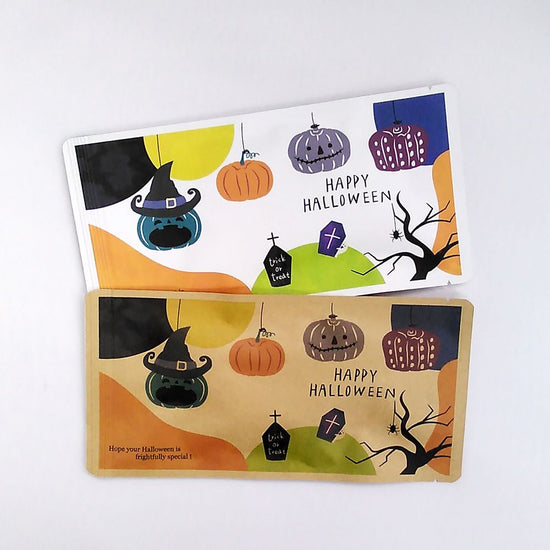 Tea Mail (Halloween_Jack Lantern A, Lemon Japanese black tea bag 3g x 5p)[Black tea/Gift].