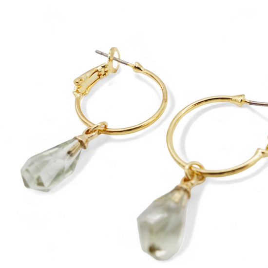 Buds Green Amethyst Pierced earrings