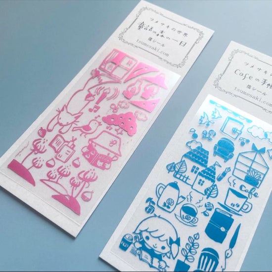 Foil transfer sticker [A day in the forest of fairy tale] [ cafe notebook time].