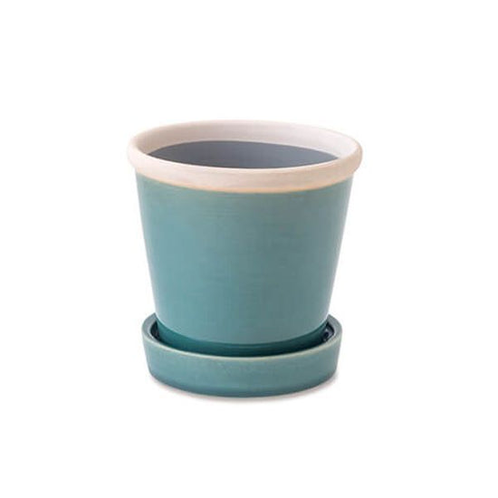 30736 [PLUS THE GREEN] Glossy Pot Turquoise