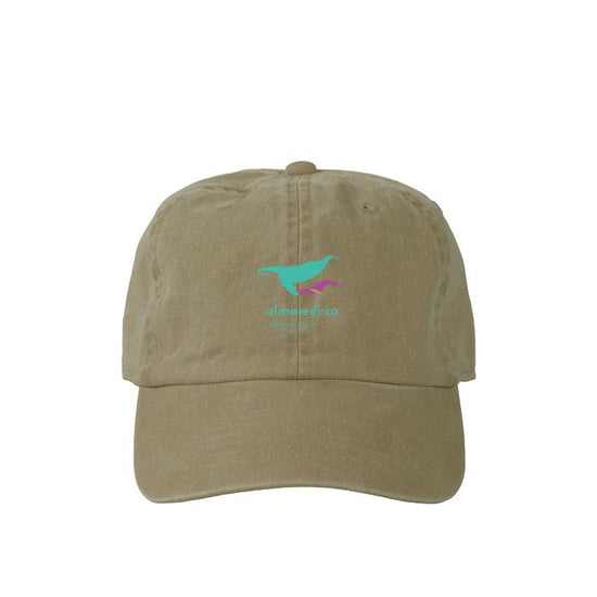 Pigmented cap khaki "Humpback whale parent-child bond" color logo