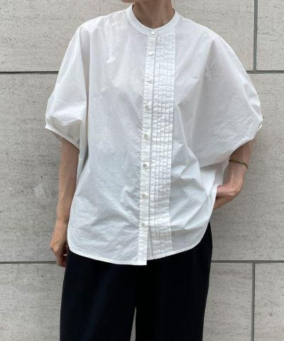 Circle Shirt with Pin Tucks