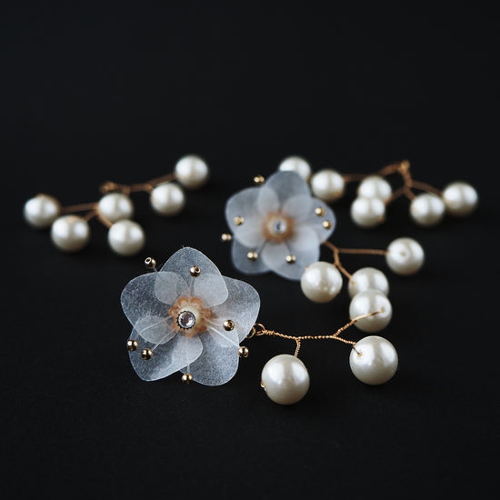 Japanese paper Ewa Nanakamado Pierced earrings/Clip-on earrings