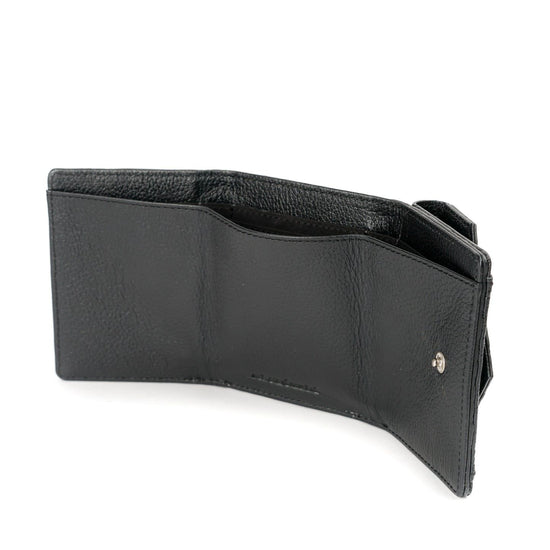 Jacquard Trifold Wallet in Black