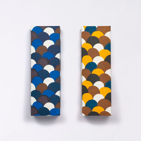 Kyoto Hand-dyed Washi pen case (Blue sea wave)