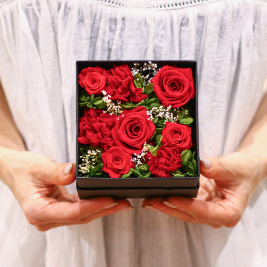 Preserved Flower Box <Ruby Red