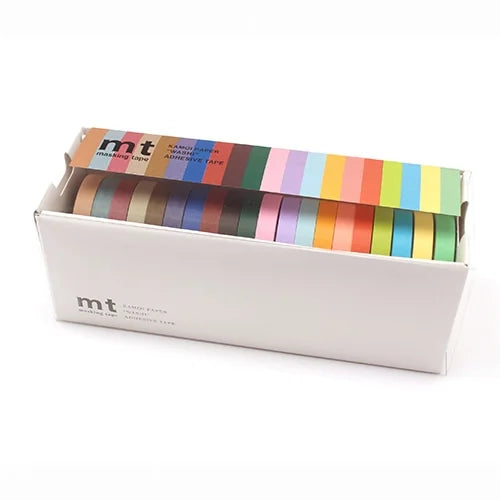 mt Masking Tape 20-Color Set (Bright & Dusty Colors), 7mm×7m
