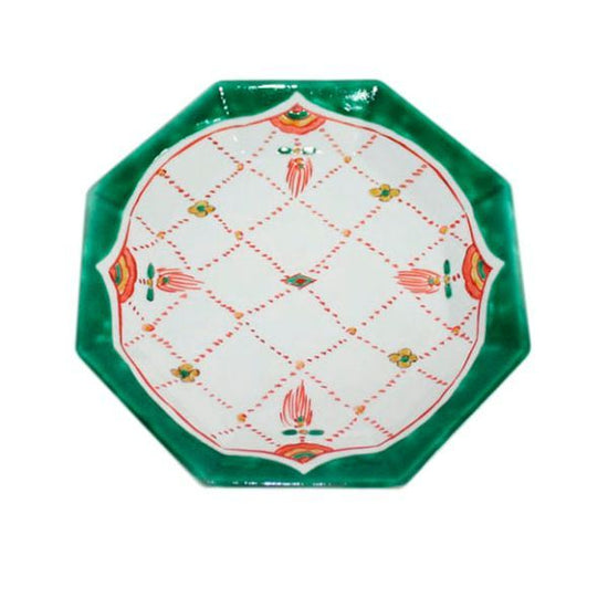 [Eisyou] Octagonal Dish with a design of "珞珞" (eight-sided dish)