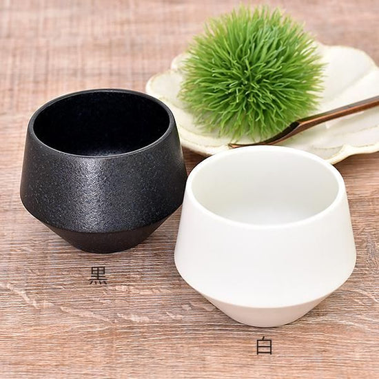 Frustum Sencha White White Japanese Tableware Teacup Made in Japan, Minoyaki, Stylish, Modern