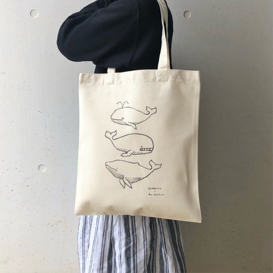 Whale Coloring Tote Bag