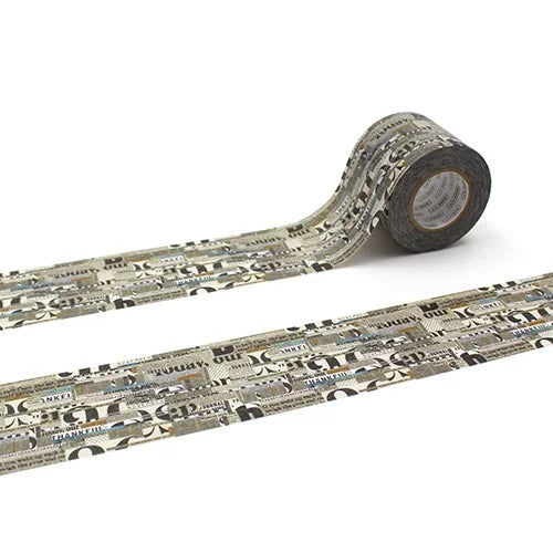 mt forPACK Packing Tape – English Newspaper Collage, 45mm×15m