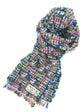 Handwoven tweed scarf | mid ♭114 [made with apparel leftover yarn]