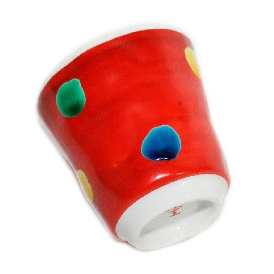 [Eisyou] Teacup with hand-rolled polka-dot design