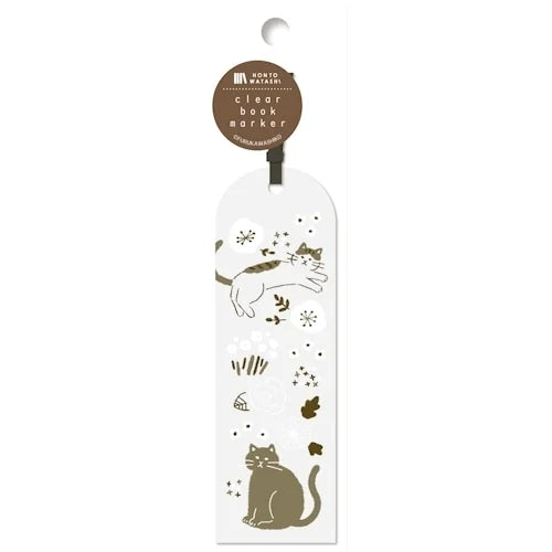 Furukawa Shiko Clear Bookmark – Lounging Cat