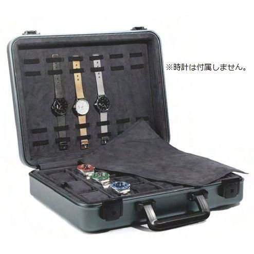 Attache case type watch storage case, aluminum watch storage, trunk for outside sales, holds 24 watches ES-LU2218