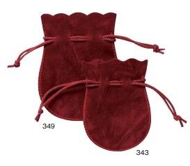 Chamois Drawstring Pouch L Size Jewelry Pouch 10pcs AR-349