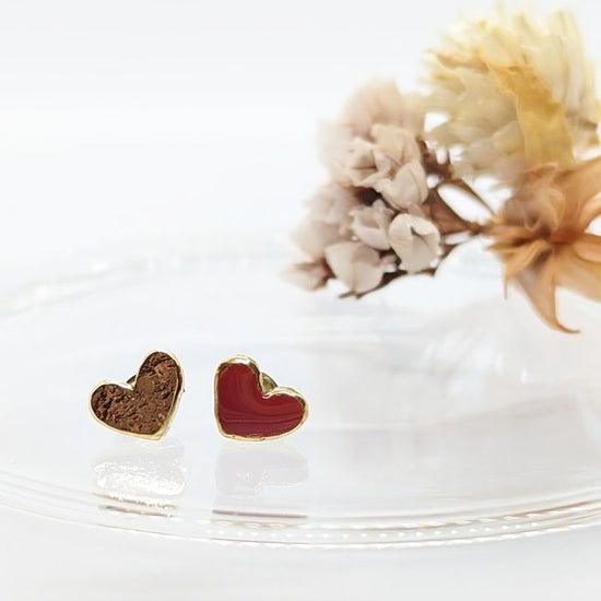 Heart* ~Series of small Pierced earrings~ *Sold by one ear (Pierced earrings, Non-hole Pierced earrings)