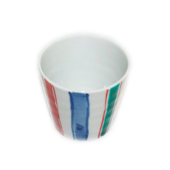 [Eisyou] (Lu) Soba-choko (buckwheat chopsticks) with three-color design of ten grasses