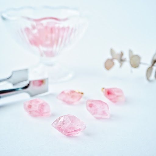 Mino Washi Drop (Strawberry) Pierced earrings/Clip-on earrings
