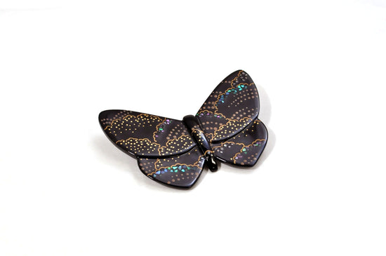 Lacquer Ware: Lacquer brooch butterfly by Takaya Nakamura, Kashoan, SR-216A