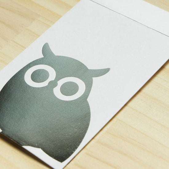 [Owl] Silhouette Happy Motif Pouch Bag PHMS05-1