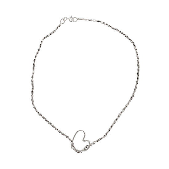 Silver 925 Heart Motif Necklace