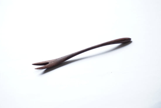 Wooden Dessert Fork (walnut)A018-0