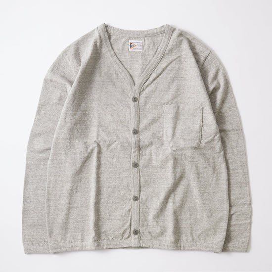 [24SS NEW COLOR]FELCO L/S BINDER V NECK CARDIGAN W/POCKET 7oz 18SINGLE JERSEY - 12 COLORS