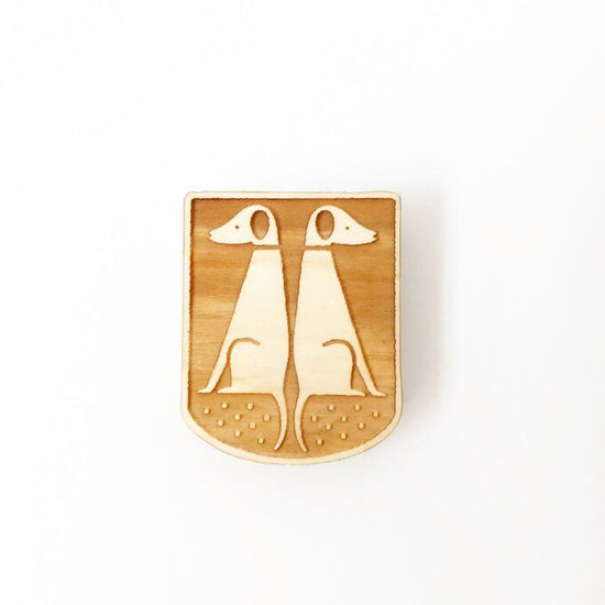 Wooden Inukko Badge