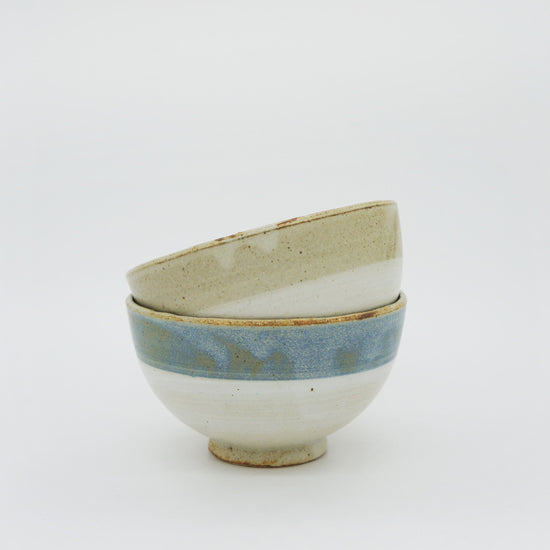 [Bread and Rice] Circle Pottery -Circle Rimmed Pottery- RICE BOWL (set of 3)
