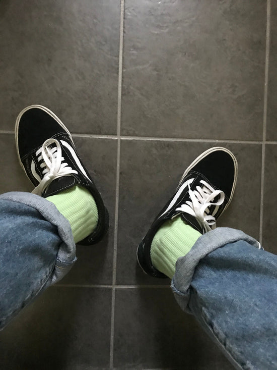 "Plane -melon-" Socks