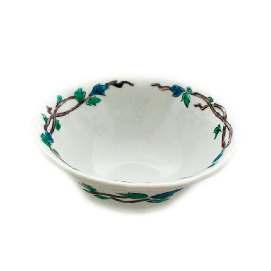 [Eisyou] Bowl with arabesque design in blue hand