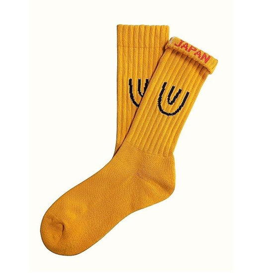 "Symbol -mustard-" Socks