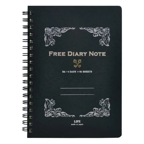 LIFE Undated Diary – B6, Black