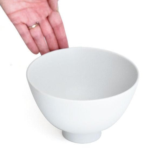 Cuisine Stone Mat Bowl L White Type Western Tableware Round Bowl Tea Bowl Made in Japan Minoyaki, Fashionable, Modern