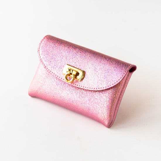 Flap wallet fleur medium prismatic leather